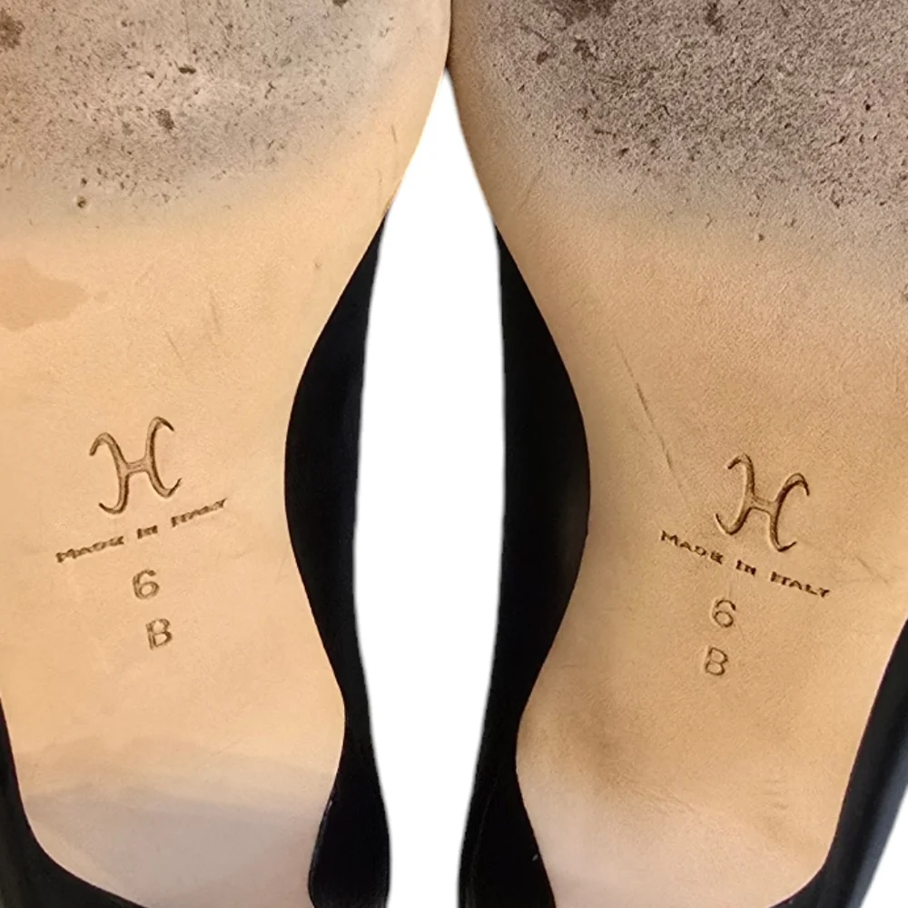 Cole Haan Made in Italy Black Leather Pumps Size 6 in EUC